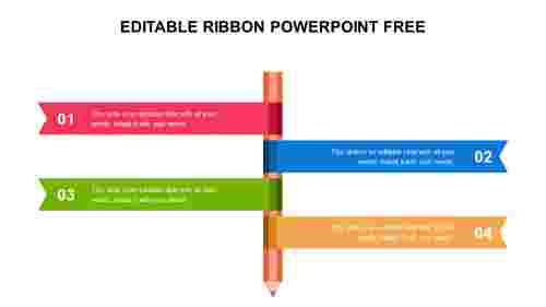 EDITABLE RIBBON POWERPOINT FREE